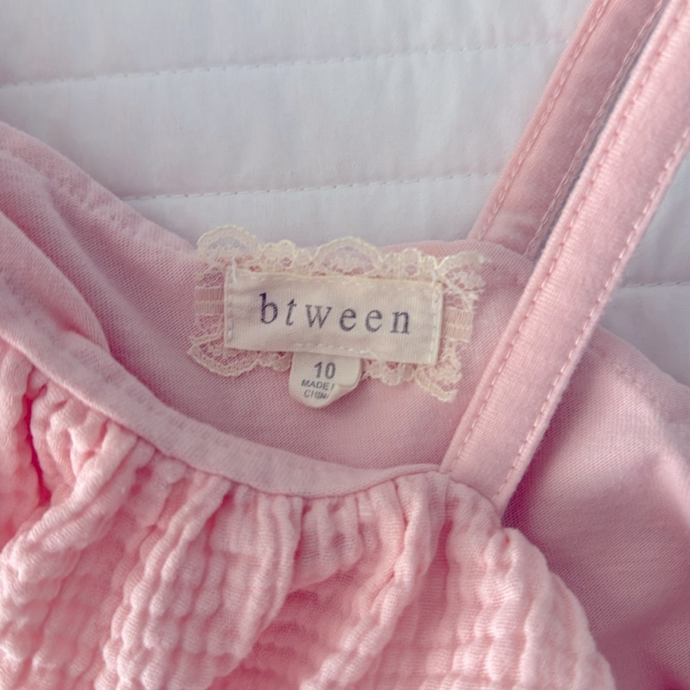 Pink One-Shoulder Ruffle Top from btween - Picture 2 of 3